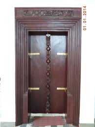 Traditional Kerala Design Of Door And Frame At Our New House In Paadhipara In Kerala Design Rustic Feel New Homes