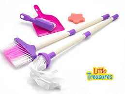 Mommy S Little Helper Toy Quality Cleaning Play Set From Little Treasures Complete With Broom Mop Foam Pad Hand B Broom And Dustpan Cleaning Toys Cleaning