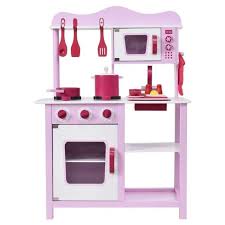 costzon wood kitchen toy kids cooking