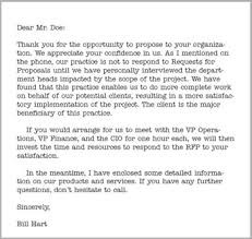 Rfp Cover Letter Response Example