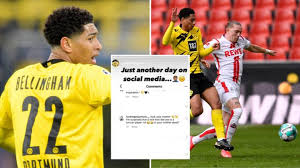Teenager jude bellingham is hoping to follow in the footsteps of jadon sancho after joining borussia dortmund from championship club birmingham city. Borussia Dortmund Midfielder Jude Bellingham Shares Racist Abuse He Received Following Draw Against Fc Koln