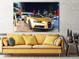 bugatti chiron print bugatti wall art bugatti canvas supercar poster bugatti chiron canvas sportscar wall art gift for him super cars bugatti chiron wall art