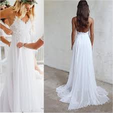 Eliza j embellished dress from nordstrom. Spaghetti Straps White Long Chiffon Lace Beach Wedding Dresses Wedding Dress Simple Cheap Summer Wedding Gowns Bridal Dresses 21weddingdresses Online Store Powered By Storenvy