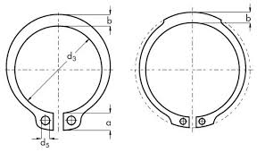 Metric External Retaining Ring Circlip For Shaft Din471 D1400 Dsh A