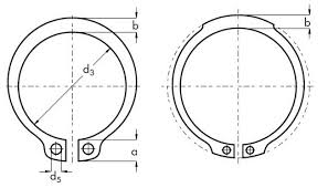 metric external retaining ring circlip for shaft din471 d1400 dsh a