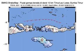 Gempa bumi pada kedalaman cetek bermagnitud 6.4 menggegarkan pulau lombok di indonesia semalam, 29 julai, lapor pusat kajian geologikal amerika syarikat (usgs). Gempa Bumi Terkini M 4 6 Guncang Sumba Timur Bagian 1