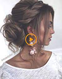 Peinados De Novia Elegantes Para Peinados De Boda De Pelo Medio Rizos Coiffure Mariage Cheveux De Longueur Moyenne Belle Coiffure