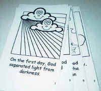 mini book the story of creation books bible for kids 