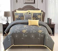 Yellow and gray quilt set. Pin On Quilt Sets