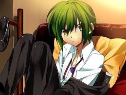 Green Hair Yellow Eye Anime Boy Photo By Lunerlurana Angel Beats Anime Anime Boy