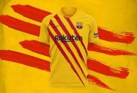 Nike barcelona fc home kit maillot maillot 2020/21. Fc Barcelone Le Maillot Exterieur 2019 2020 Est Jaune Foot Inside