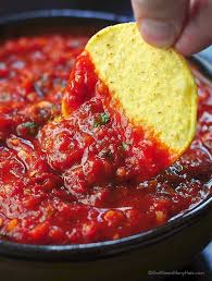Spicy Roasted Tomato Chipotle Salsa Recipe Salsa Recipe Chipotle Salsa Recipe Recipes