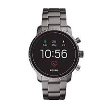 fossil explorist hr black dial mens smart watch ftw4012