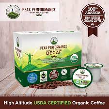 However, carefully consider the flavor. Peak Performance Organic Decaf Coffee Pods High Altitude Usda Organic Decaf Coffee High Mental Performance Coffee Fair Trade Beans Medium Roast Single Serve Decaffeinated 24 Count Cups Amazon Com Grocery Gourmet Food