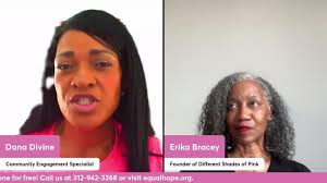 🎧 Our newest podcast episode is now streaming!, This month, Dana Divine,  talks with Erika Bracey about her breast cancer journey and how Equal Hope  gave her the support she needed to move forward with ...