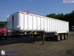 The sides boards of our tarpaulin trailers are made of aluminium, which makes it easier to secure the goods. Tipper Semi Trailer Used General Trailers Tipper Alu Steel 41 M3 Tarpaulin Ad N 2129332