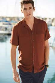 Buy Rust Short Sleeve Rever Shirt From The Next Uk Online Shop