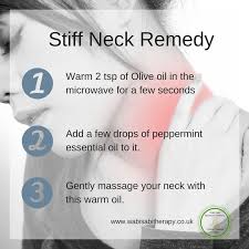 Stiff Neck Remedy Using Essential Oils This Neck Remedy Can Be Used At Any Time During Stiff Neck Remedies Essential Oils For Colds Essential Oils For Babies