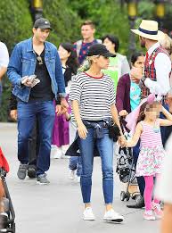 The actor opened up on pal dax shepard's armchair expert. Ashton Kutcher Mila Kunis Spend Family Day At Disneyland Pics Hollywood Life