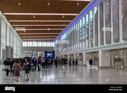 New York, NY June 1st: Pre-security inside the new Delta Air Lines Terminal  C at La Guardia. New York, NY June 1st, 2022 Credit: Edward Kerns  II/MediaPunch Stock Photo