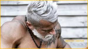 Swept back natural taper haircut for grey hair How To Cut And Style Men S Gray Hair Youtube