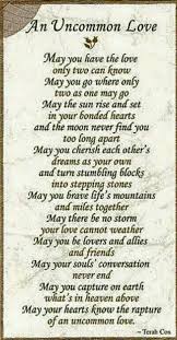 Uncommon Love Wedding Poems Wedding Day Quotes Wedding Day Wishes