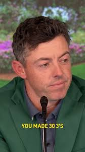 Rory McIlroy made 30 3's. Is that good?