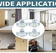 Amazon.com: CALIDAKA 4PCS Sliding Wardrobe Door Hardware ...