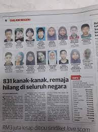 Saat laporan orang hilang diajukan kepada kepolisian, ketegangan kerap terjadi di mana pelapor dalam kondisi panik mendesak polisi untuk segera menindaklanjuti, sedangkan polisi harus. 54 Kanak Kanak Remaja Hilang Di Sarawak Sarawakvoice Com