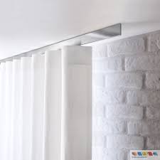 Interstil Flachprofil Vorhangstange Aluminium Vorhangschiene Fur Deckenmontage Mobel Wohnen Rollos Gardinen Vor Vorhangstangen Vorhangschiene Vorhange