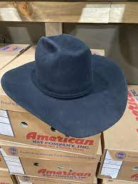 7x Black American Hat Company Black American Hats Felt Cowboy Hats