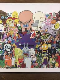 Jared and the warden with gaz and baby ball at the washington d.c.'s capital. Adult Swim All Every Characters Tv Shows Art Print Poster 1856350028