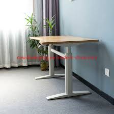 Curved top handles, woven shelves. China Nice Affordable Solid Bamboo White Metal Homework Table Organized Desk Table China Intelligent Desk Table Office Furniture
