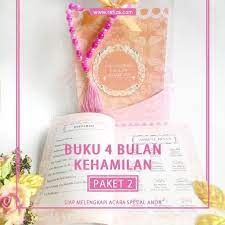 Buku 4 Bulan Kehamilan Paket 2 Sudah Dilengkapi Dengan Kemasan Mika Pita Stiker Buku Kemasan Stiker