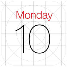 Iphone 7 Calendar Icon In 2020 Calendar Icon Blank Calendar Template Best Calendar App