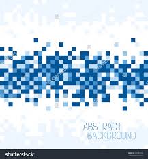 Abstract Pixel Mosaic Blue Pattern Background Vector Illustration Blue Background Patterns Blue Pattern Mosaic