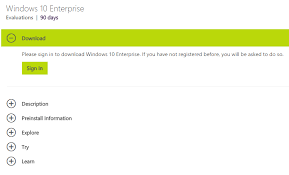 Don't download the trial to a production machine or be upset when you must wipe the hard drive at the end of the trial. Windows 10 Free Trial Of 90 Days Is Now Available