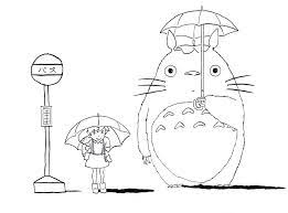 Beautiful handmade cushion, the totoros are made of felt and the includes knapsack and leaf accessory. Friendly Totoro 4 Coloring Page Free Printable Coloring Pages For Kids