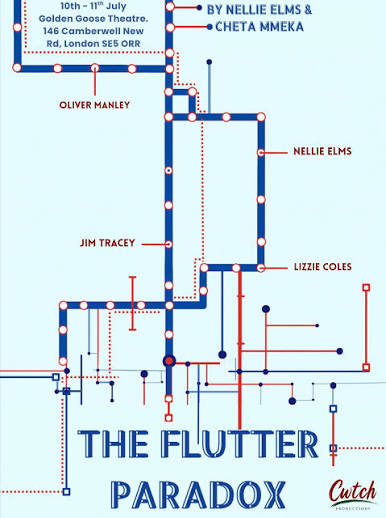 The Flutter Paradox' - Written by Nellie Elms & Cheta Mmeka Directed By  Corey-Rhys Edwards & Haydn Watts A Cwtch Production! 📍Golden Goose Theatre  🗓️ 10th - 11th July 2026