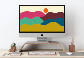 Colorful Mountains Computer Wallpaper Desktop Wallpaper Etsy In 2021 Computer Wallpaper Desktop Wallpapers Computer Wallpaper Colorful Mountains