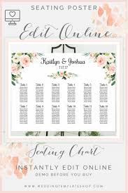 011 wedding seating chart poster template ideas 1920x2879