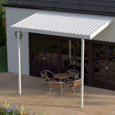 Author mely posted on november 10, 2017. Heritagepatios 12 Ft W X 8 Ft D Metal Standard Patio Awning Wayfair