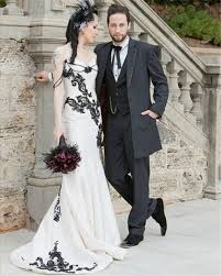 Black tie dresses are created to meet the formal dress code for special events such as weddings, dances, and social functions. White And Black Lace Gothic Wedding Dress Gothic Wedding Dress Black Wedding Dresses Gothic Wedding