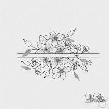 Set rose flower line drawing. Drew This Floral Bouquet Bracelet Tattoo Design Botanicalillustration