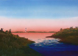 Watercolor Painting Sunrise / Sunset Skies (Dawn / Dusk Skies). Part 1 The  Sky.