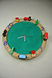Die Bommelfrau Eisenbahn Uhr Uhr Wanduhr Kinderzimmer Diy Wanduhren