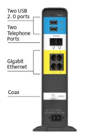 Nighthawk Docsis 3 0 Cable Modem Router With Voice C7100v Netgear