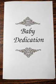 Baby Dedication Ceremony Includes Prayer Message Certificate