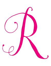There are also many empty boxes for you to write the letter on your own. Amazon Com Stikart Cursive Script Letters For Personalized Custom Name Wall Decals Capital Letter R Pink Baby