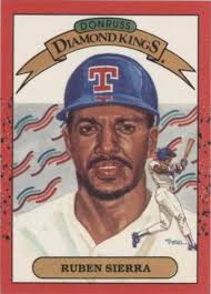 FREE SHIPPING-MINT-1990 CMC Collect-A-Books #7 Ruben Sierra Texas Rangers